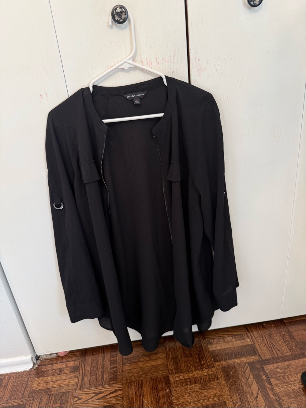 Rock & Republic Black Open Cardigan